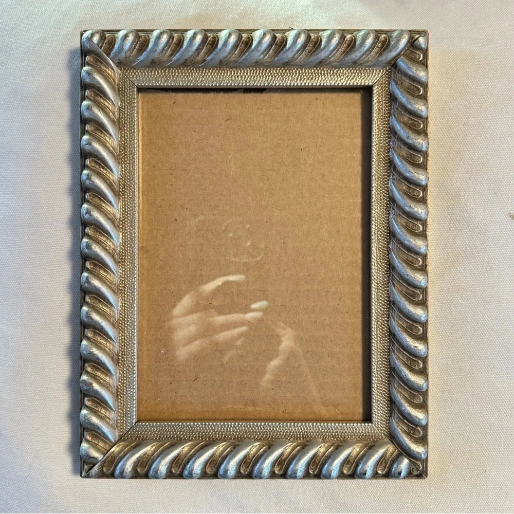 Ornate Silver Twisted Picture Frame